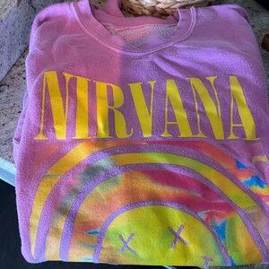 Urban outfitters Nirvana smile crewneck
